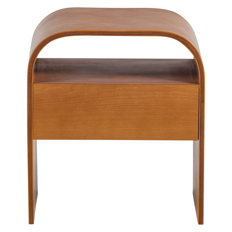 WOOOD-collectie Momo Bedside Table, Wood, Brown [FSC]