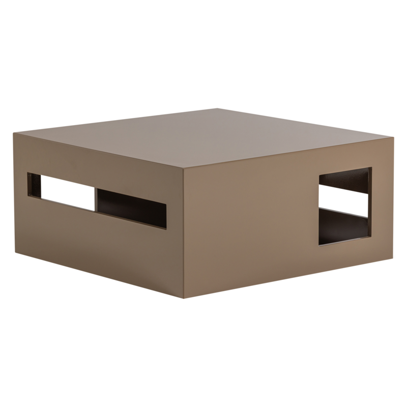 Modern Coffee Table MDF Wood High-Gloss Sand