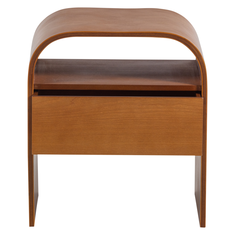 WOOOD-collectie Momo Nachtkastje/Bijzettafel Hout Bruin [Fsc]