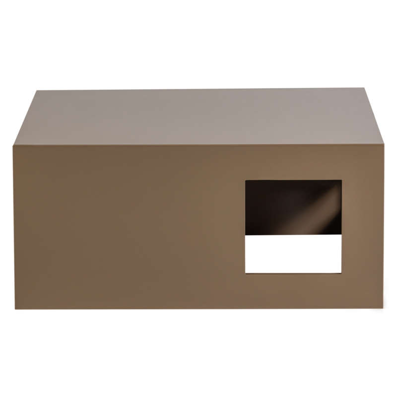 Modern Coffee Table MDF Wood High-Gloss Sand