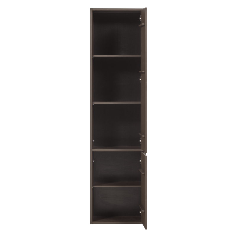 WOOOD-collectie Meggy Smalle Opbergkast 55 Cm Grenen Middenbruin [Fsc]
