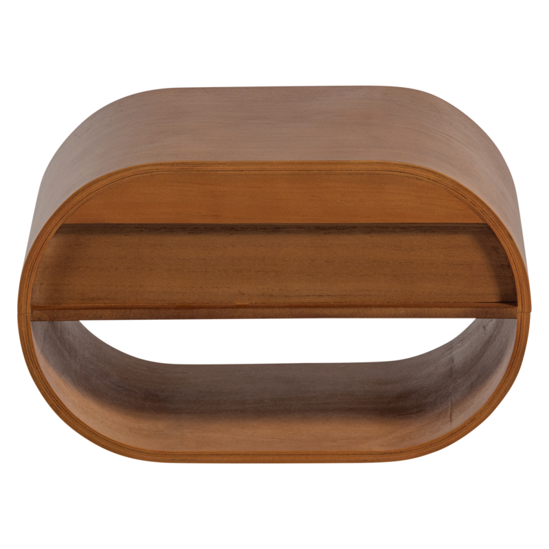 WOOOD-collectie Momo Hanging Chest of Drawers/Bedside Table Wood Brown [FSC]