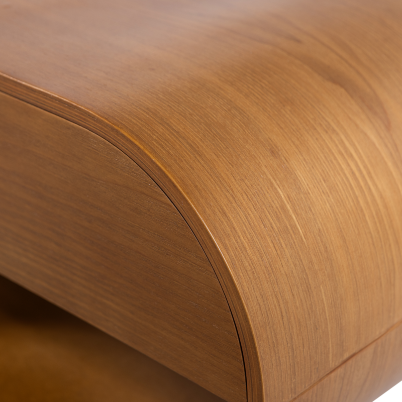 WOOOD-collectie Momo Hanging Chest of Drawers/Bedside Table Wood Brown [FSC]