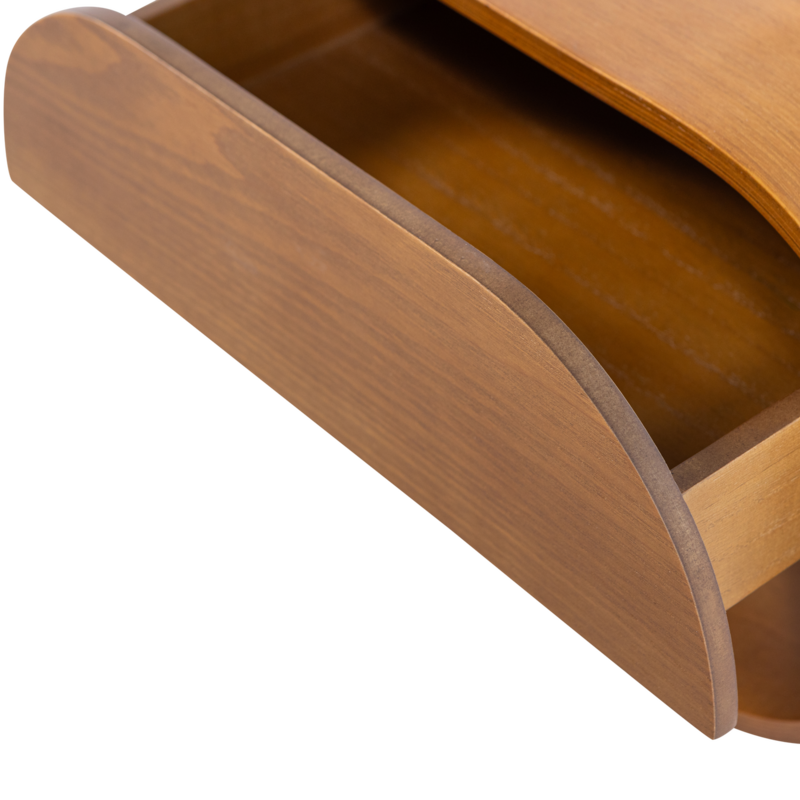 WOOOD-collectie Momo Hanging Chest of Drawers/Bedside Table Wood Brown [FSC]