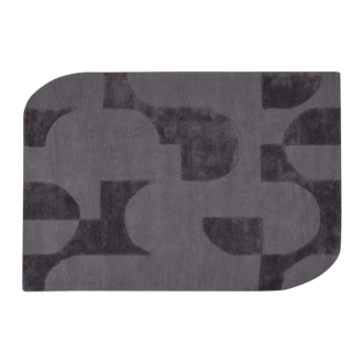 WOOOD Livo Vloerkleed Viscose/Wol Grijs 170X240 Cm