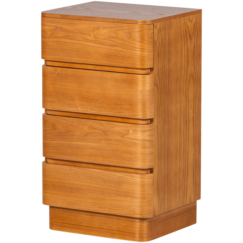 WOOOD-collectie Fejo Ladekast 4 Lades Mdf Bruin [Fsc]