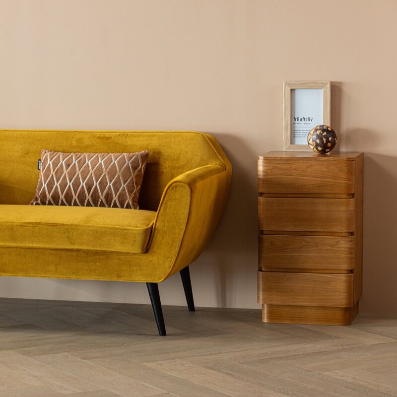 WOOOD-collectie Fejo Ladekast 4 Lades Mdf Bruin [Fsc]