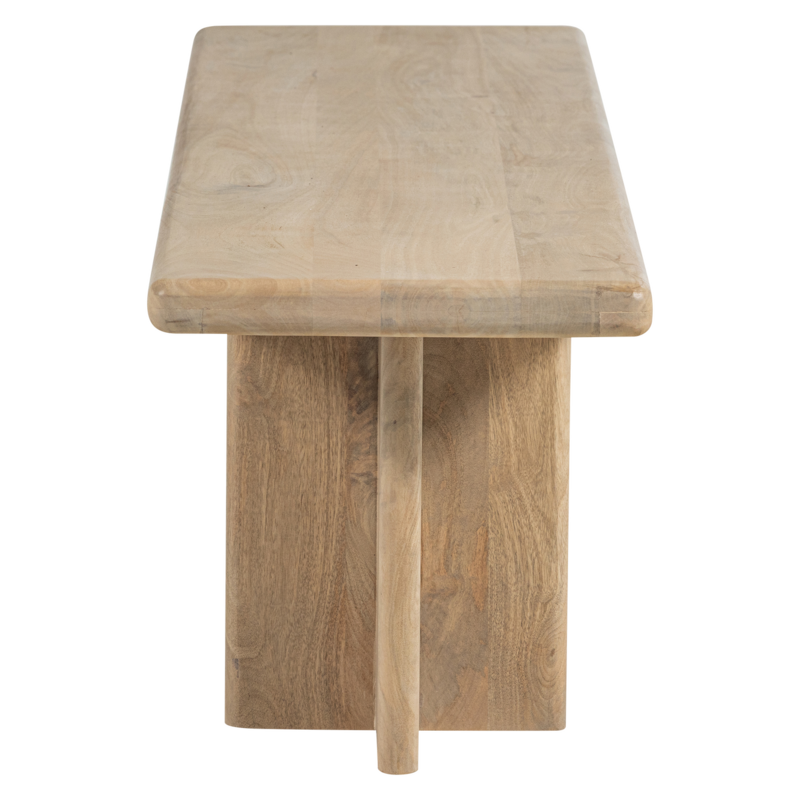 WOOOD-collectie Ato Eetbankje 220X45 Cm Mangohout Naturel