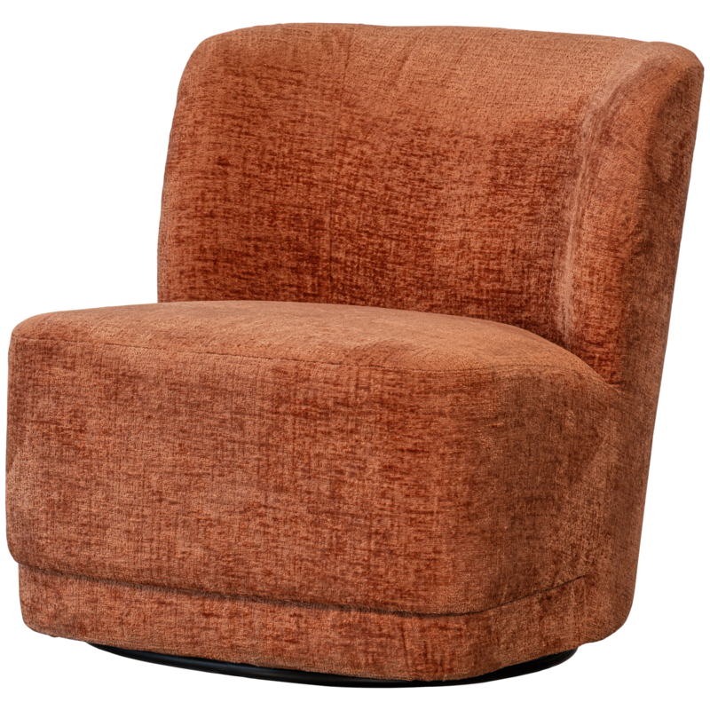 WOOOD-collectie Atty Draaifauteuil Velvet Oranje