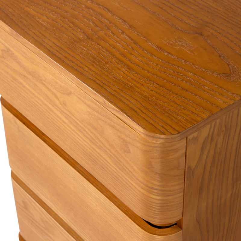 WOOOD-collectie Fejo Chest of Drawers in MDF with 4 Drawers in Brown [FSC]