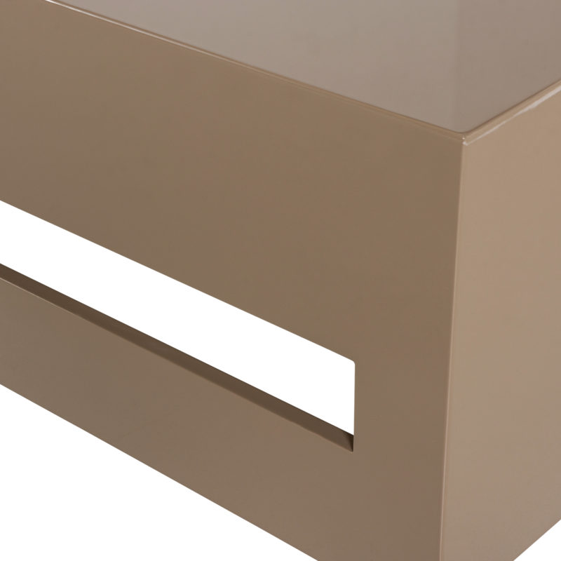 Modern Coffee Table MDF Wood High-Gloss Sand