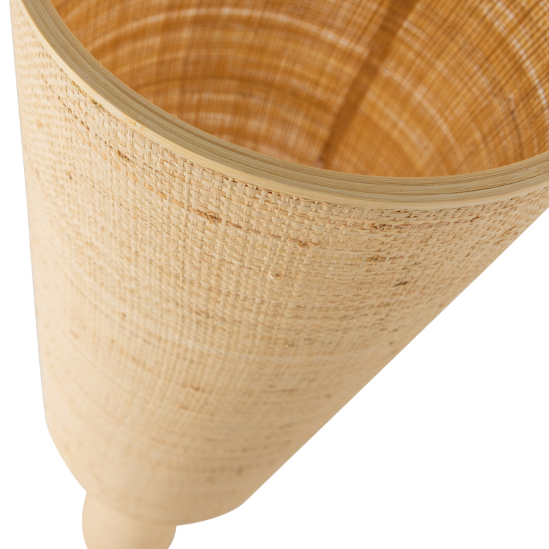 WOOOD-collectie Syro Raffia Floor Lamp, Natural, 130 x 30 cm