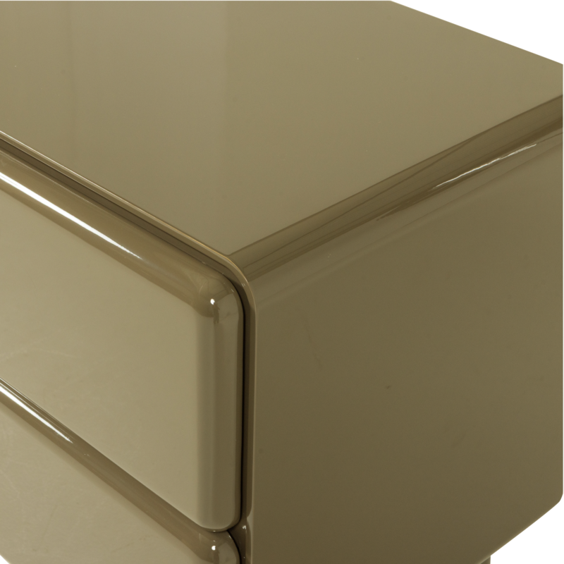 WOOOD-collectie Lustra Ladekast/Nachtkastje Hout Hoogglans Groen [Fsc]