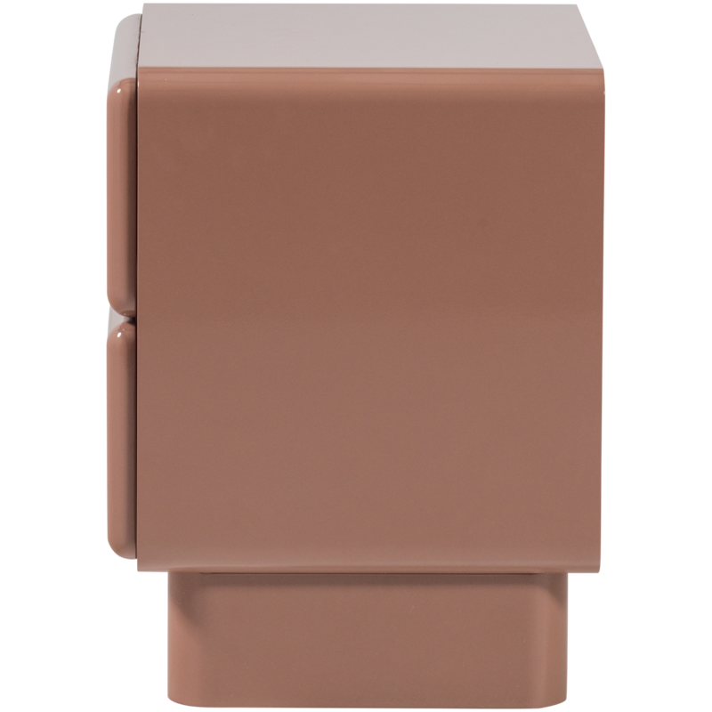 WOOOD-collectie Lustra High-Gloss Wood Chest of Drawers in Old Pink [FSC]