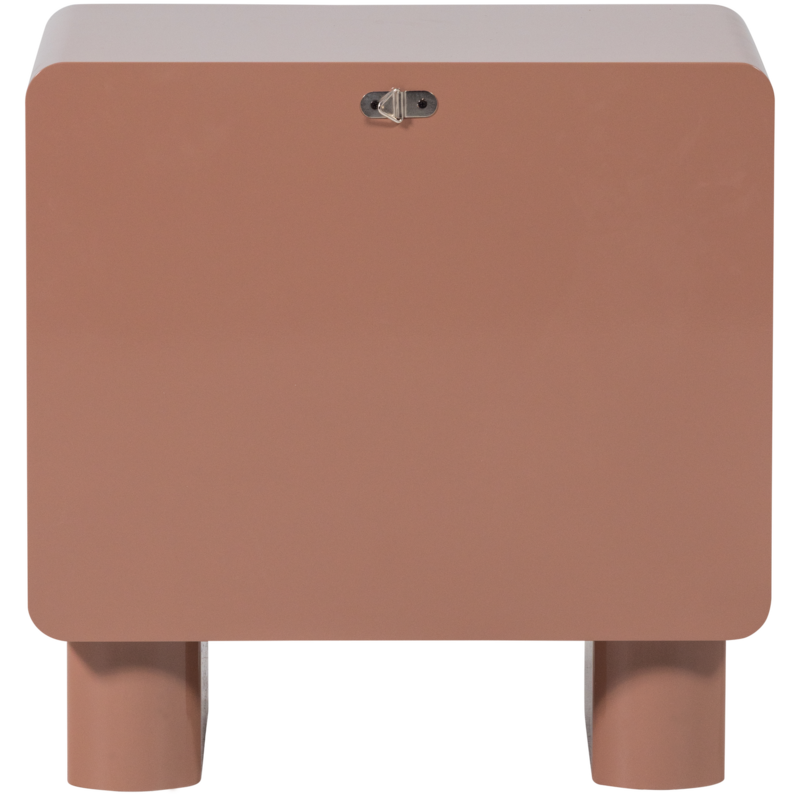 WOOOD-collectie Lustra High-Gloss Wood Chest of Drawers in Old Pink [FSC]