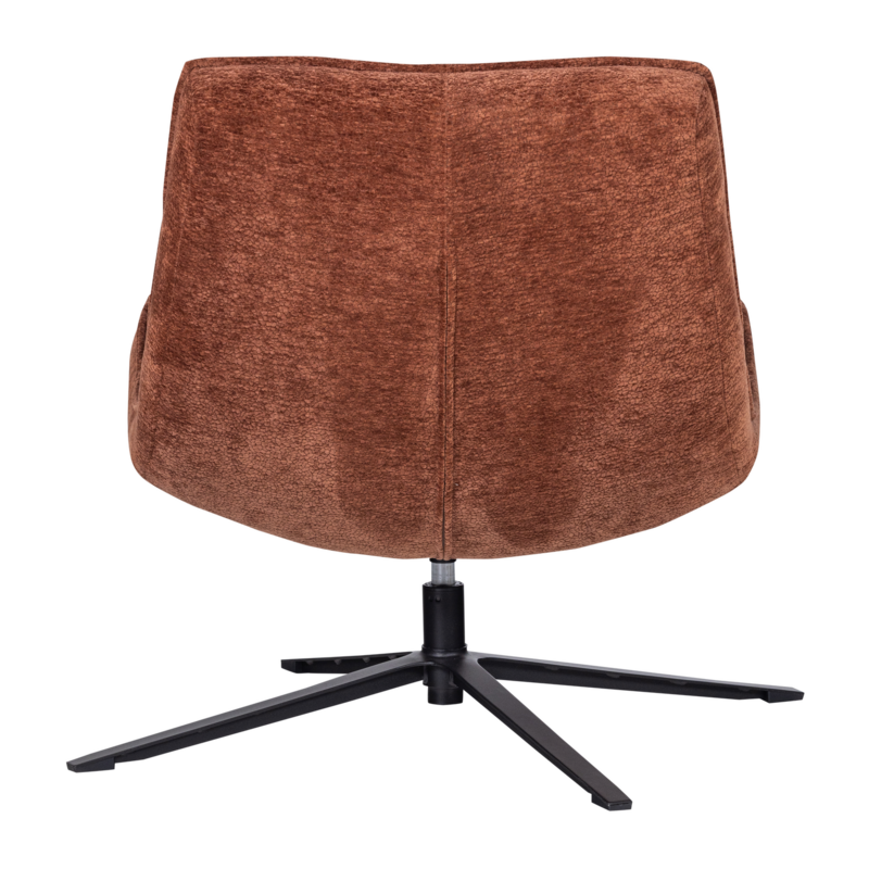 WOOOD-collectie Maudi Draaifauteuil Chenille Structuur Bruin