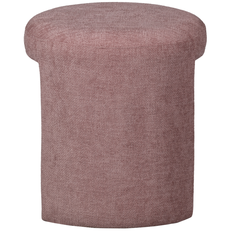 WOOOD-collectie Charlie Gestoffeerde Kruk Blush