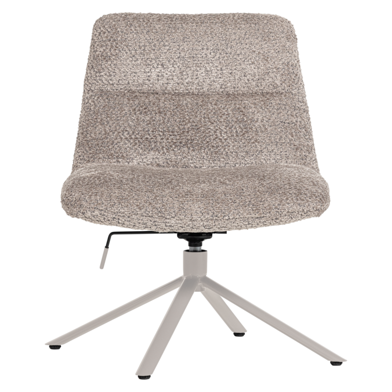 WOOOD-collectie Soren Adjustable Swivel Armchair in Wool Grey