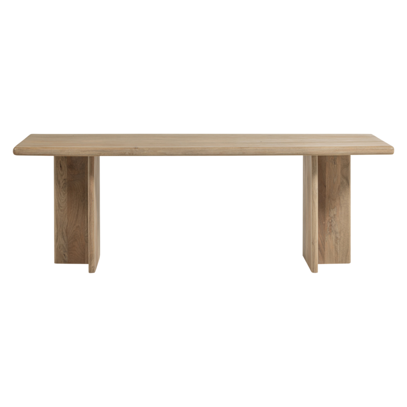 WOOOD-collectie Ato Eettafel 220X90 Cm Mangohout Naturel