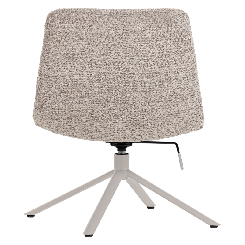 WOOOD-collectie Soren Adjustable Swivel Armchair in Wool Grey