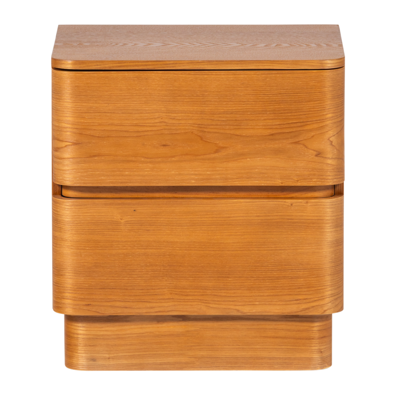 WOOOD-collectie Fejo Chest of Drawers/Bedside Table 2 Drawers MDF Brown [FSC]
