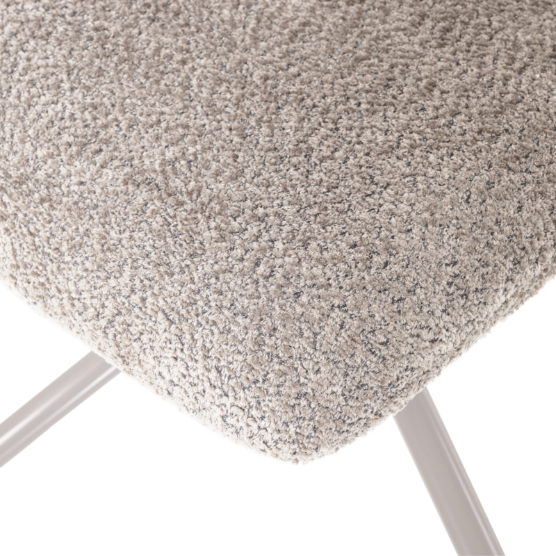 WOOOD-collectie Soren Verstelbare Draaifauteuil Wollig Grijs