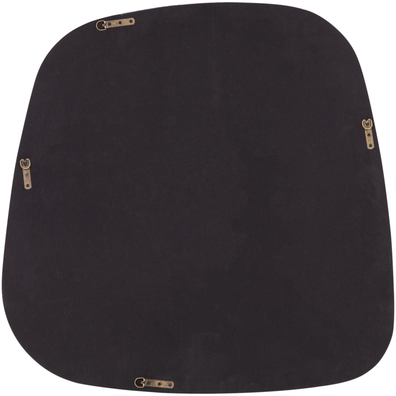 WOOOD-collectie Norea Spiegel 90X90 Cm Hout Hoogglans Zand [Fsc]