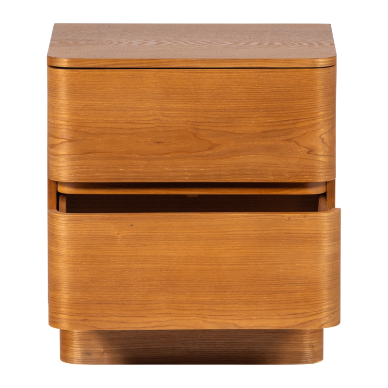 WOOOD-collectie Fejo Chest of Drawers/Bedside Table 2 Drawers MDF Brown [FSC]