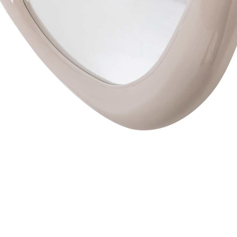 WOOOD-collectie Norea Spiegel 90X90 Cm Hout Hoogglans Zand [Fsc]