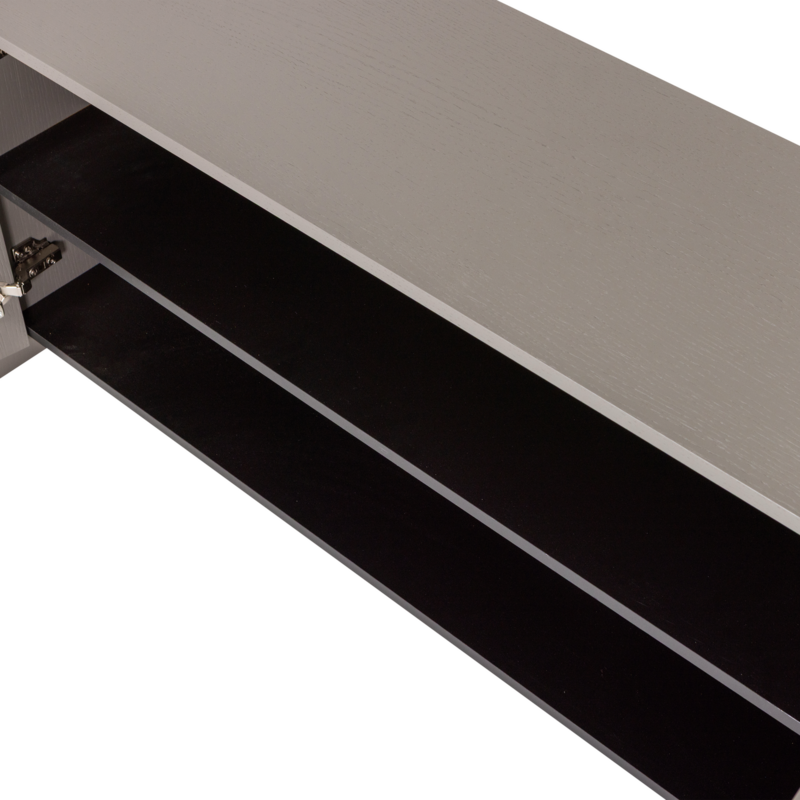 WOOOD-collectie Brock Tv Meubel 200 Cm Essen Fineer Warmgrijs [Fsc]