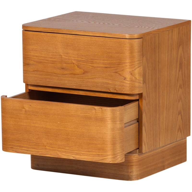 WOOOD-collectie Fejo Chest of Drawers/Bedside Table 2 Drawers MDF Brown [FSC]