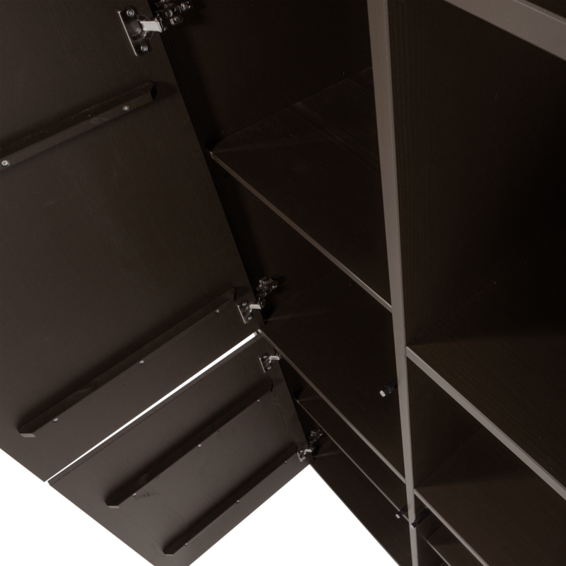 WOOOD-collectie Meggy Opbergkast Links 108 Cm Grenen Middenbruin [Fsc]