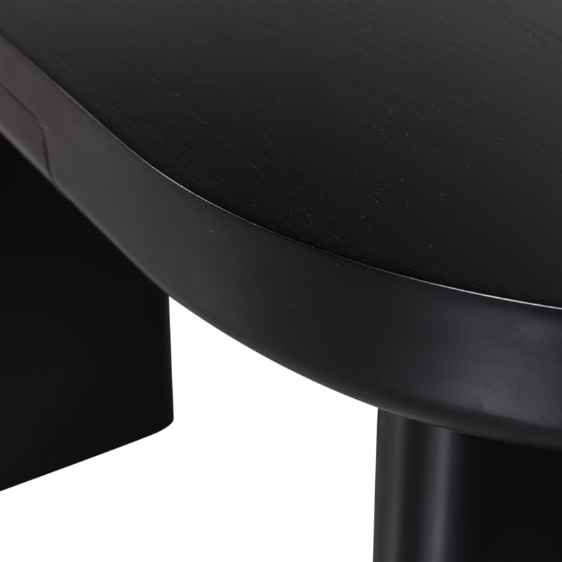 WOOOD-collectie Mael Bureau/Sidetable Fineer Zwart