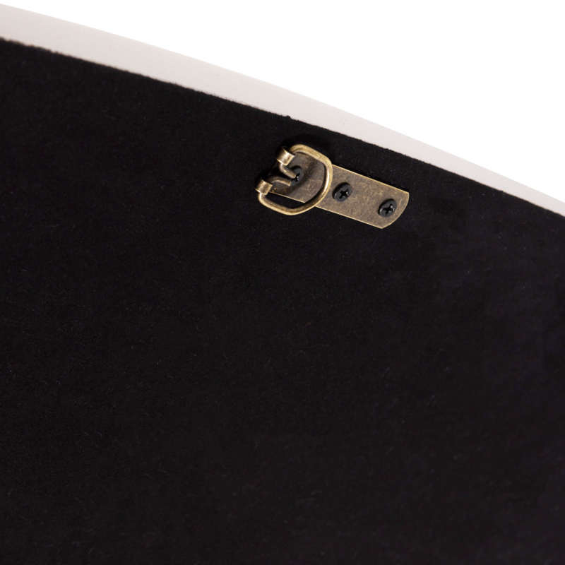 WOOOD-collectie Norea Spiegel 90X90 Cm Hout Hoogglans Zand [Fsc]