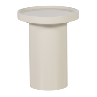 WOOOD Veluna Side Table 51x40cm Wood High-Gloss Sand [FSC]