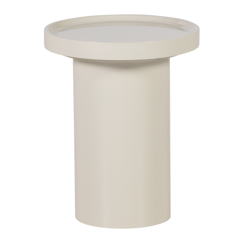 WOOOD-collectie Veluna Side Table 51x40cm Wood High-Gloss Sand [FSC]