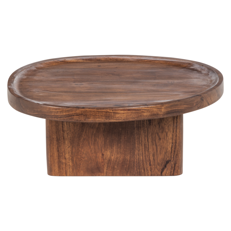 WOOOD-collectie Naro Dienbladtafel Acaciahout Bruin (Set Of 4)