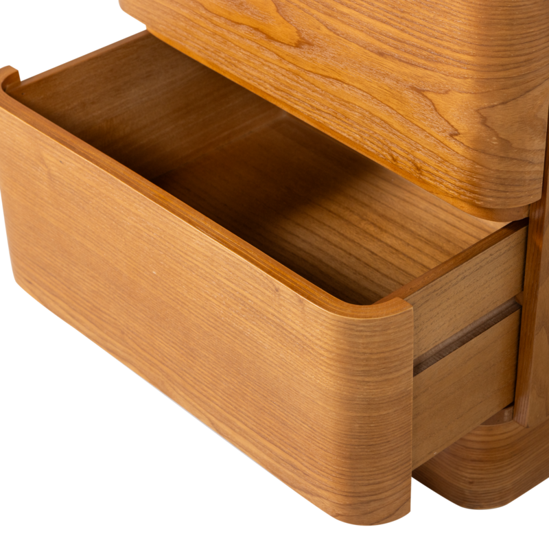 WOOOD-collectie Fejo Chest of Drawers/Bedside Table 2 Drawers MDF Brown [FSC]