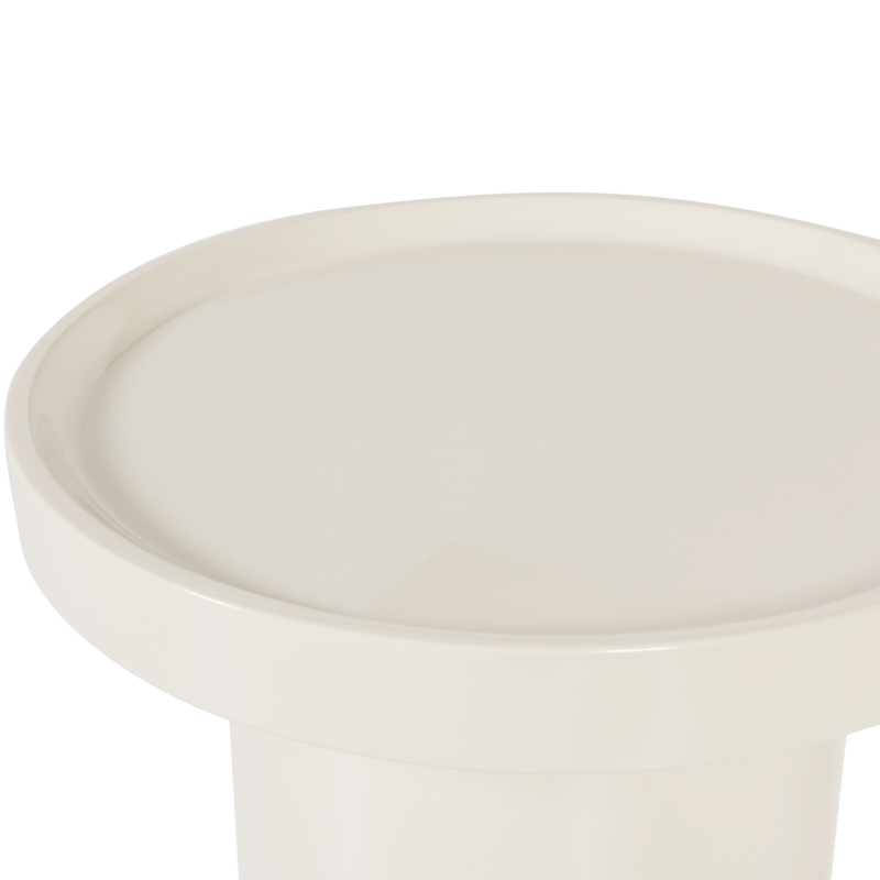 WOOOD-collectie Veluna Side Table 51x40cm Wood High-Gloss Sand [FSC]