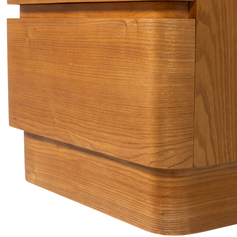 WOOOD-collectie Fejo Chest of Drawers/Bedside Table 2 Drawers MDF Brown [FSC]