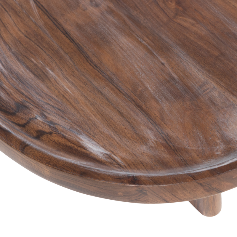 WOOOD-collectie Naro Dienbladtafel Acaciahout Bruin (Set Of 4)