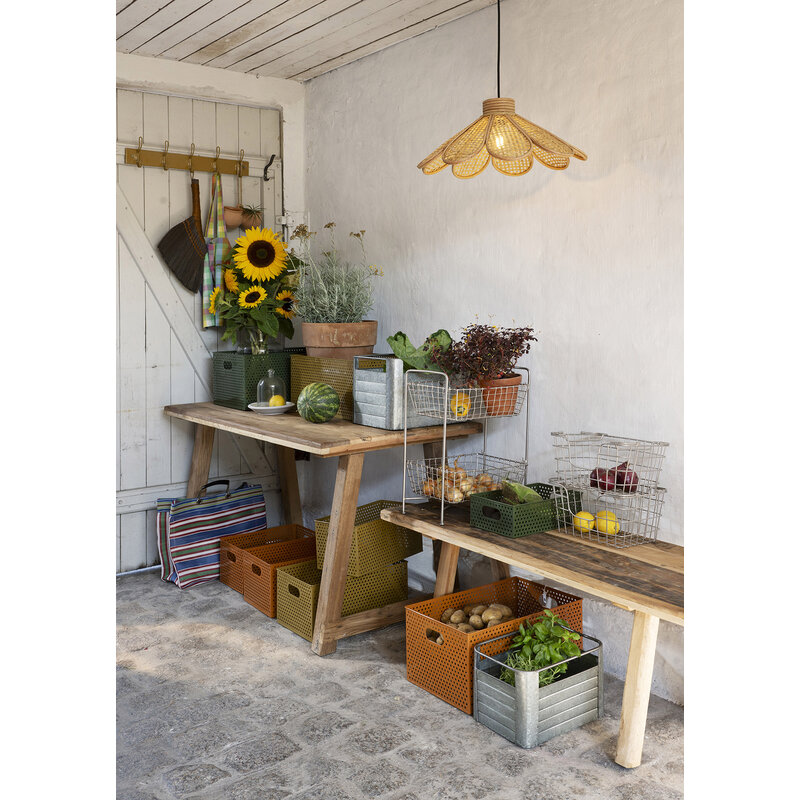 Madam Stoltz-collectie Stackable iron wire basket Steel