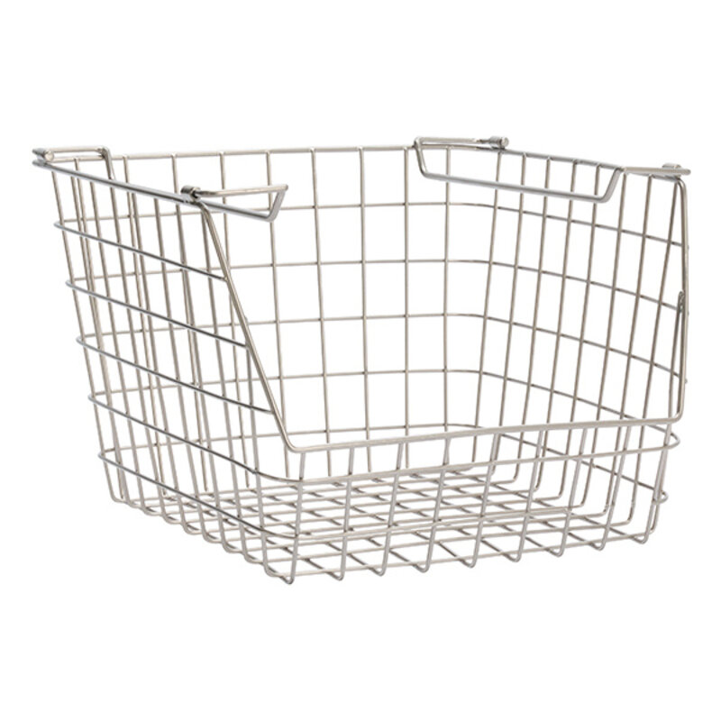 Madam Stoltz-collectie Stackable iron wire basket Steel