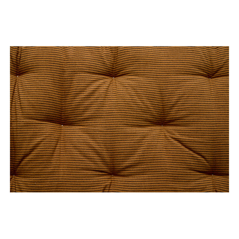 Madam Stoltz-collectie Printed cotton mattress Sugar almond, black