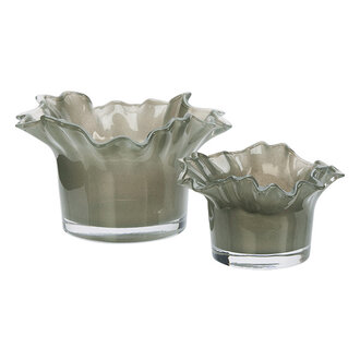 Madam Stoltz Glass votives Grey
