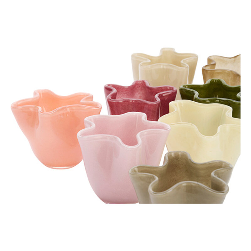 Madam Stoltz-collectie Glazen vaas grijsbeige