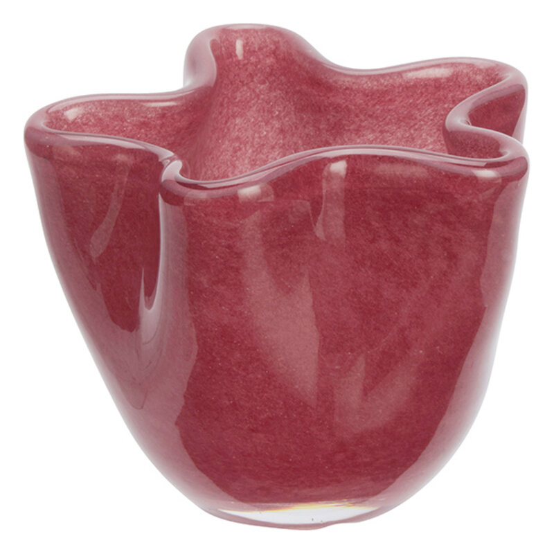 Madam Stoltz-collectie Glass vase Maroon