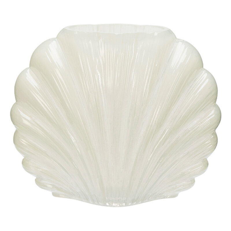 Madam Stoltz-collectie Glazen vaas crème