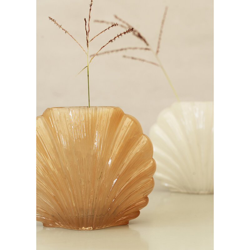 Madam Stoltz-collectie Glass vase Peach