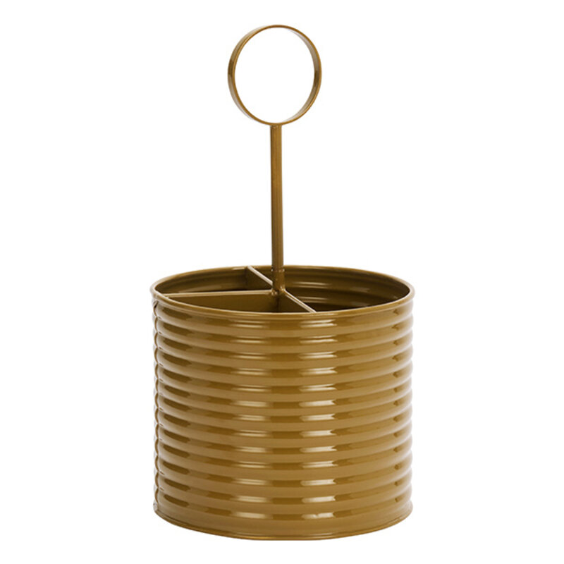 Madam Stoltz-collectie Ronde metalen bestekhouder Tapenade